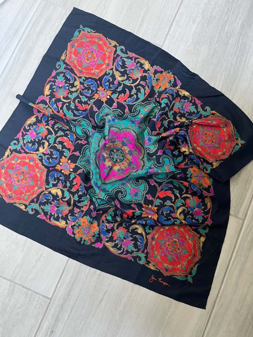 Jim Thompson silk scarf